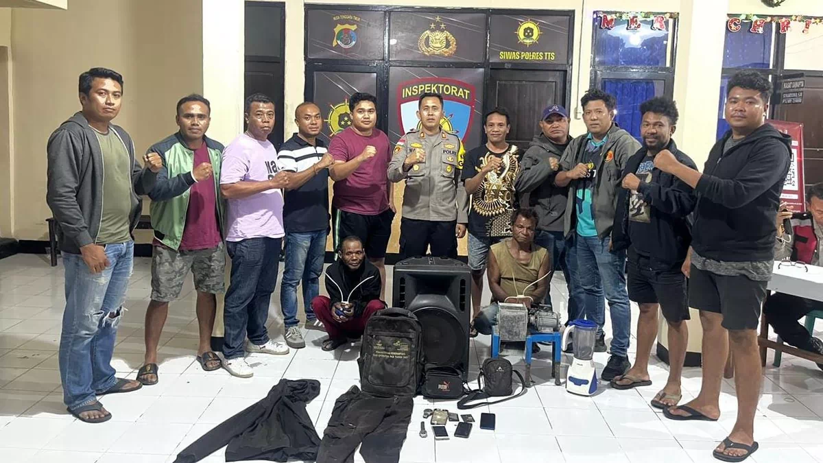 Polres TTS Tangkap Residivis 4 Kali Masuk Penjara Usai Curi Uang Rp15 Juta