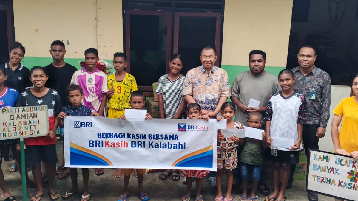 Natal Penuh Makna,BRIKasih BO Kalabahi berbagi Kasih dengan Anak Panti Asuhan Damian