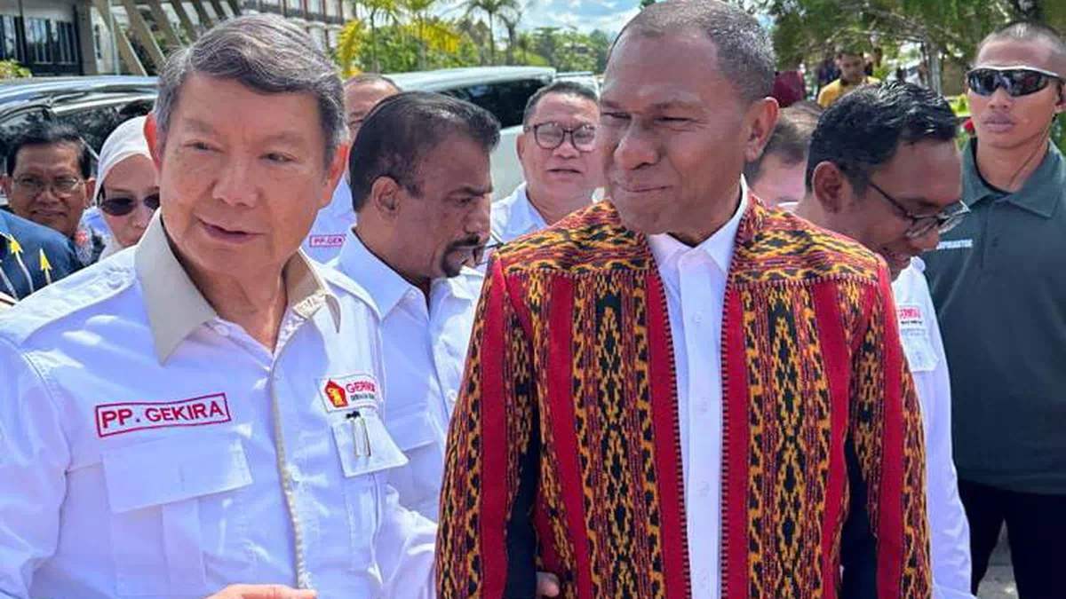Natal Nasional Gerindra di Sorong, Wagub NTT Jhoni Asadoma Tampil Bersama Hasyim Djoyohadikusumo