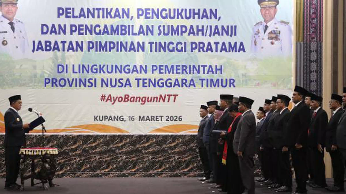 Penyegaran Birokrasi NTT, Gubernur Melki Mutasi 23 Pejabat Eselon II, Sekwan DPRD Tetap Alfons Watu Raka
