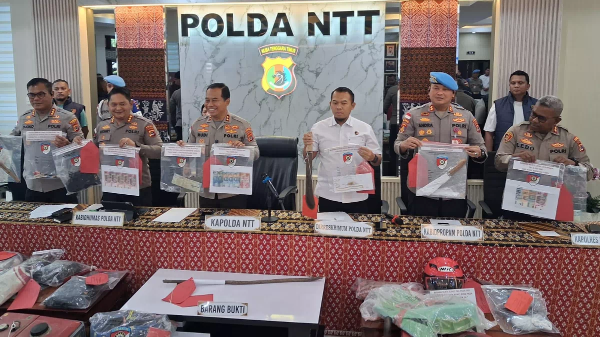 Polda NTT Ungkap 76 Kasus Kriminal dalam 5 Bulan, 87 Tersangka dan 245 Barang Bukti Diamankan di 19 Kabupaten/Kota
