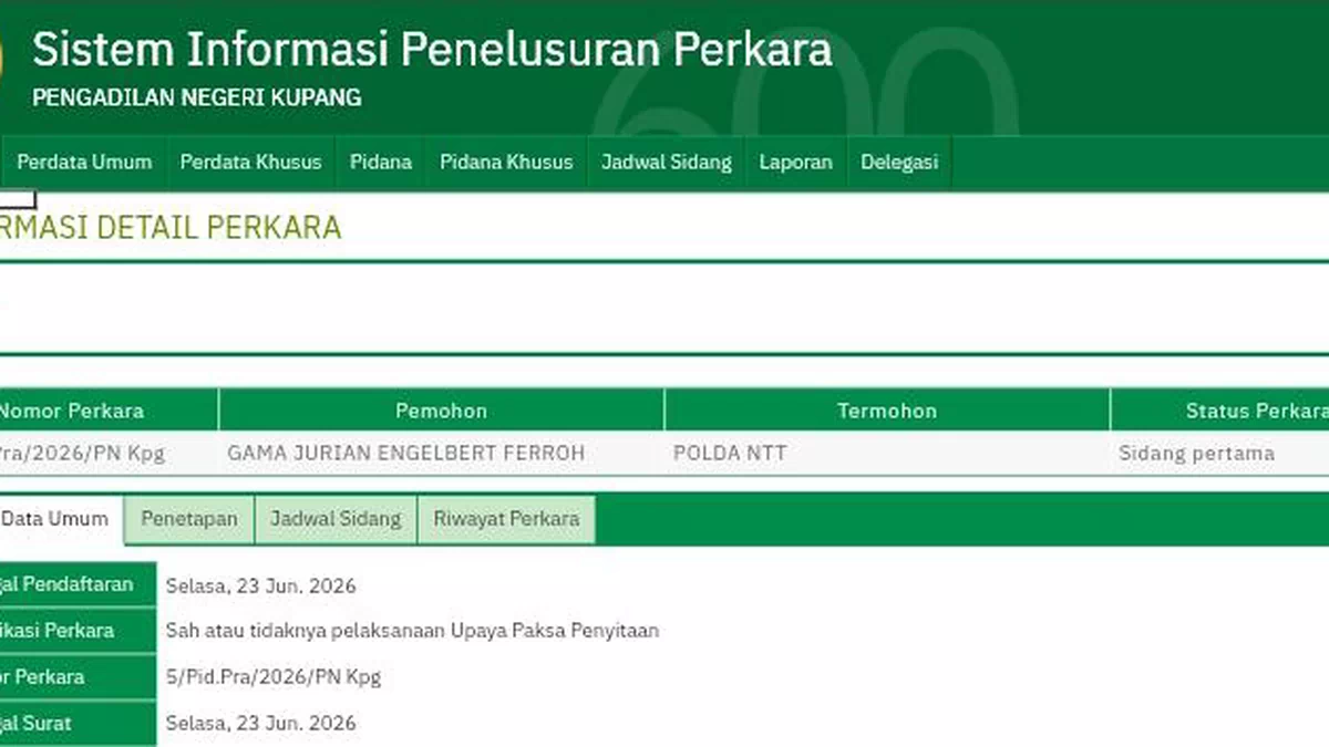Kasus Lika-Liku, Gama Ferroh Praperadilan Penyidik Krimsus Polda NTT atas Penangkapan & Penyitaan HP