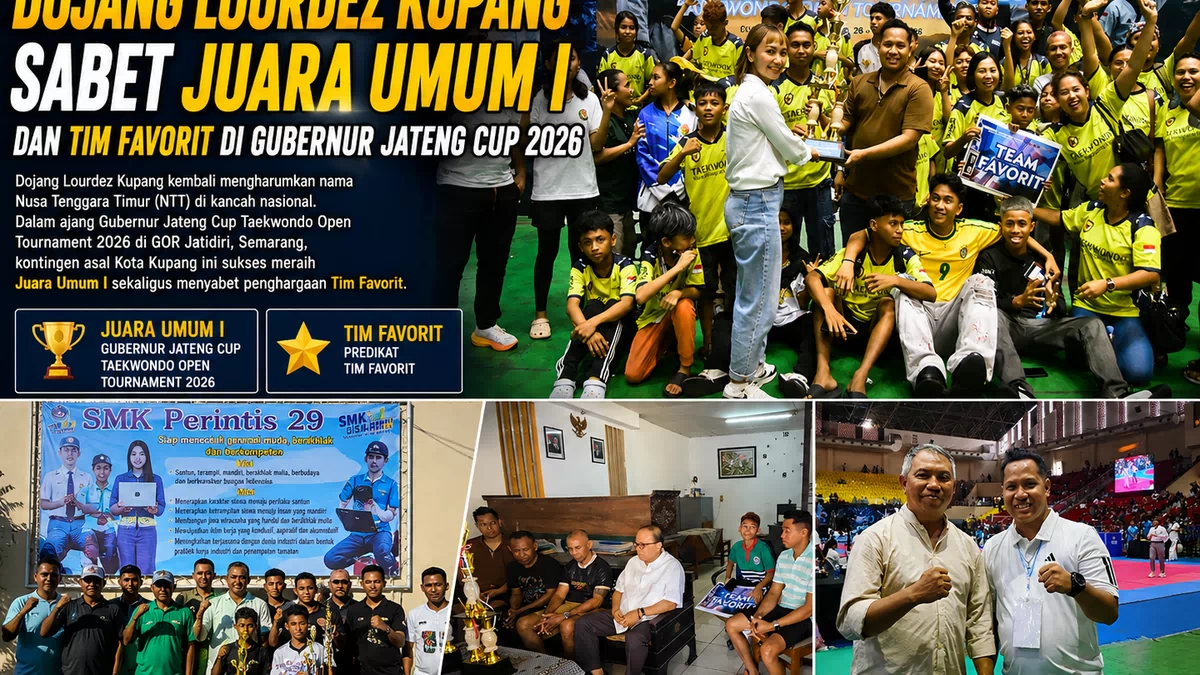 Harumkan Nama NTT, Dojang Lourdez Kupang Sabet Juara Umum I dan Tim Favorit di Gubernur Jateng Cup 2026