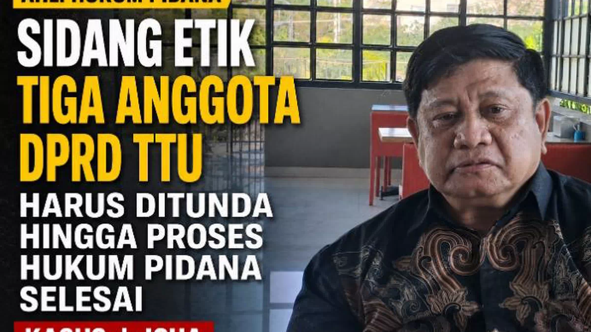 Ahli Hukum Pidana,Sidang Etik Tiga Anggota DPRD TTU Harus Ditunda Hingga Proses Hukum Pidana Selesai