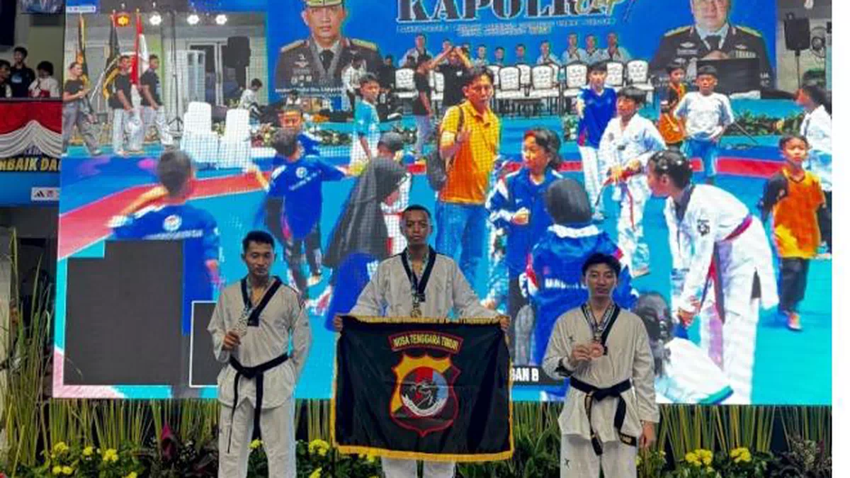 Harumkan Nama Polda NTT, Tim Taekwondo Raih Dua Emas dan Satu Perunggu di Kejurnas Kapolri Cup VII