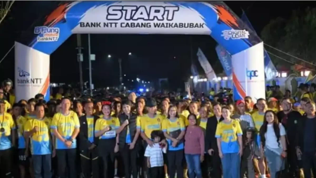 Bank NTT Dukung Waikabubak Night Run 2026, 521 Pelari Ramaikan Kota Waikabubak