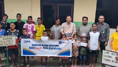 Natal Penuh Makna,BRIKasih BO Kalabahi berbagi Kasih dengan Anak Panti Asuhan Damian