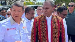 Natal Nasional Gerindra di Sorong, Wagub NTT Jhoni Asadoma Tampil Bersama Hasyim Djoyohadikusumo