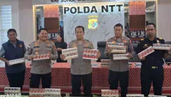 Polda NTT Gagalkan Peredaran 11 Juta Batang Rokok Ilegal Jaringan Internasional, 3 WNA China Jadi TSK