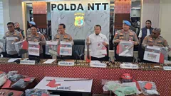 Polda NTT Ungkap 76 Kasus Kriminal dalam 5 Bulan, 87 Tersangka dan 245 Barang Bukti Diamankan di 19 Kabupaten/Kota