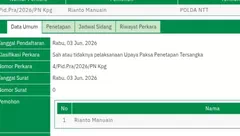 Berkas P21,Karyawan BRI Rianto Manuain Ajukan Prapid ke Polda NTT dalam Kasus Aniaya Advokat