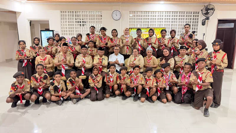 Wagub NTT Bekali Kontingen Pramuka Alor Menuju Jamnas 2026, Tekankan Disiplin dan Kebersamaan